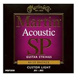 Martin MSP3050 Studio Performance-Series Guitar Strings - Custom Light Gauge (80/20)