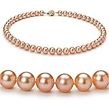 Pink 7-8mm AAA Freshwater Pearl Necklace 18 inch Princess Length