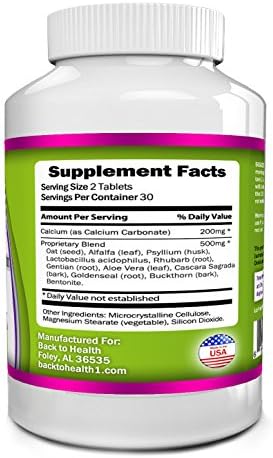 THE SWEEPER 7 Day Ultimate Detox Formula 60 Tabs, Colon Cleanse Supplement with Probiotic - Weight Loss Colon Cleanse Detox - Easy to Swallow , Maximum Well-being, Best Colon Cleanse Pills Tablets for a Weight Loss Diet - Contains Lactobacillus + Acidophilus Lives Cultures - Over the Counter Colon Cleanse Product - 365 Days 100% Satisfaction Guarantee/No Question Ask or Your Money Back!!!