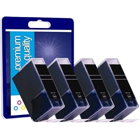 4 Noir Grande Cartouches d'encre Compatibles pour Imprimante Canon Pixma MP550