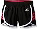 adidas Big Girls' Ultimate 3 Stripe Knit Short, Black/Shock Pink, X-Large/16