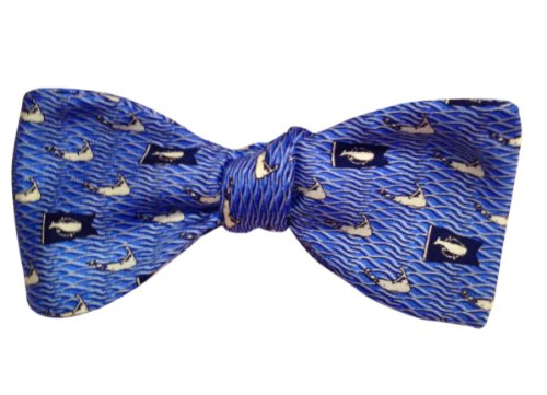 Buy Discount Nantucket Bow Tie - Blue Burgee and Island Design