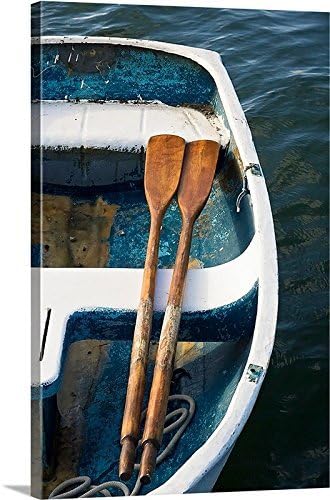 Large Canvas Wall Art, Beach Decor, Canvas Gallery Wrap, Boat Photography, Rowboat Photo, Nautical Decor - "Room for Two"