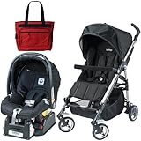 Peg Perego Si Travel System in Nero with Fashionable Diaper Bag