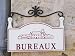 Bureaux Sign With Drawing Of Chateau Grand Mayne Saint Emilion Bordeaux France Stretched Canvas Poster Print By Per Karlsson 12x16