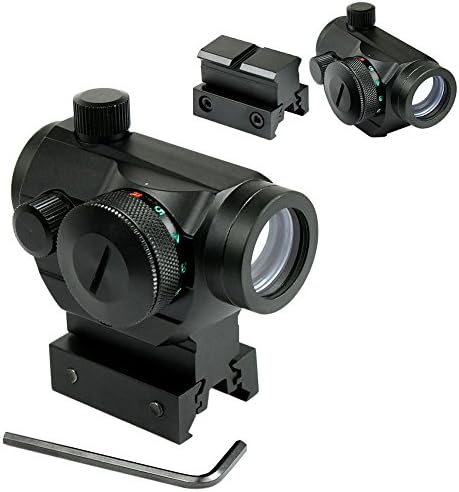 Chinoook Tactical Holographic Green / Red Dot Sight Scope w/ Rail Mount &amp; 1" Rail Riser