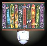 Cool Skateboards Decorative Night Light