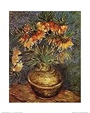 IMAGE OF Fritillaires dans un Vase de Cuivre, c.1886 PREMIUM GRADE Rolled CANVAS Art Print Vincent Van Gogh 16x20