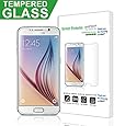 amFilm Galaxy S6 Screen Protector Tempered Glass (Front) and PET (Back) Screen Protector for Samsung Galaxy S6 (NOT S6 Edge) (1-Pack) [in Retail Packaging] [Lifetime Warranty]