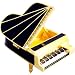 Objet D'Art Release #286 "88 Keys" Black Concert Grand Piano Handmade Jeweled Enameled Metal Trinket Box_s-1