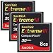 SanDisk 8 GB Extreme III Compact Flash Memory Card - Pack of 3