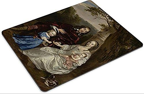 JJWA Best Govert Van Slingelandt 1623 To 90 Heer Van Dubbeldam Met Zijn Eerste Vrouw Christina Van Beveren En Hun Beide Zoontjes Rijksmuseum 4013 Customized Desktop Laptop Gaming Mousepads