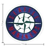 Seattle Mariners Patch Logo Emrbroidered Iron on Patches Free Shipping From Thailand