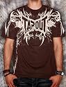 Tapout Mma Men's Short Sleeve T-shirt Darkside-brown