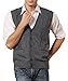 Men's Wool Cardigan Sweater Vest
