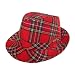 Roter Clubwear Hut im Coolem Karo Style