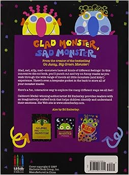 Glad Monster, Sad Monster: Ed Emberley, Anne Miranda: 9780316573955 ...