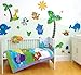 Funtosee, Fisher Price Precious Planets Room Make-over Kit, 60 Giant Peelable Stickers, Bright Colours