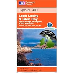 Loch Lochy & Glen Roy ~ Explorer 400 (The Outstanding All Weather Map)