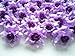 (100) Silk Purple Roses Flower Head - 1.75