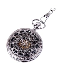 ShoppeWatch PWMSK18 Skeleton Web Pattern Pocket Watch