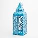 Richland Moroccan Temple Metal Lantern Blue 15