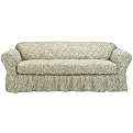 Simply Shabby Chic Floral Jacquard Sofa Slipcover - Green (Sofa)