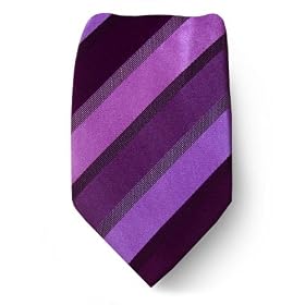 Mens BCBG Designer Silk Tie - Eggplant Lavender