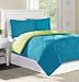 Home Essence Chadwick Microfiber King Down Alternative Comforter Mini Set, Turquoise/Lime Home Essence Chadwick Microfiber King Down Alternative Comforter Mini Set, Turquoise/Lime