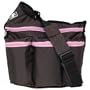 Diaper Diva Diaper Bag Brown with Pink Zippers