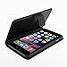 Yousave Accessories PU Leather Wallet Cover Case for iPhone 6 Plus - Black