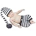 Jastore Photography Prop Baby Cute Stripe Crochet Knitted Costume Hat Pants