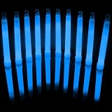 10 BLAUE dicke Power Knicklichter 150 x 15 mm. OHNE krebserregende Weichmacher (Phthalate)! Neueste Generation! Jetzt im BIG Sparpack!