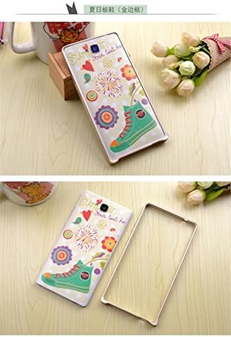 DAYJOY New Amazing Relief 3D Painting Design PC material Replacement Battery Back Cover Skin Shield Shell +1PC Aluminum Alloy Metal Protective Bumper Case + 1PC 9H hardness tempered glass protector film for HUAWEI HONOR 3C (Color-1)
