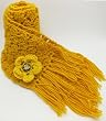 Handmade Lightweight Scarf - Warm Sunshine Acrylic Yarn - Crocheted 100% by Hand! (One-of-a-kind/Long size)