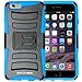 iPhone 6s Plus Case, BUDDIBOX [HSeries] Heavy Duty Swivel Belt Clip Holster with Kickstand Maximal Protection Case for Apple iPhone 6 and 6s Plus, (Blue)