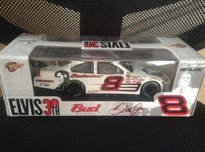 Nascar Dale Earnhardt Jr. Elvis Presley 30th Anniversary car {White} #8 Bud 1/24 Winners Circle
