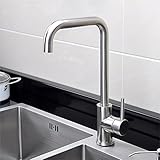 Tophome キッチン用 台付 シングルレバー ワンホールキッチン水栓 泡沫 混合水栓 水道 蛇口 シンク や 洗面台 水栓金具