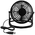 mumbi USB Ventilator - Mini USB Fan schwarz f&uuml;r den Schreibtisch mit An/Aus-Schalter
