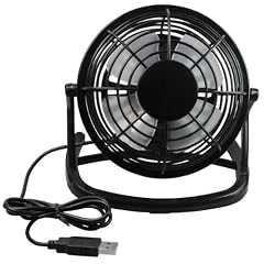 mumbi USB Ventilator - Mini USB Fan schwarz f�r den Schreibtisch mit An/Aus-Schalter