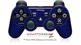 Sony PS3 Controller Skin - Carbon Fiber Blue