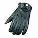 Search : Mossi Black Large Premium Leather Vented Motorcycle Glove - by Raider