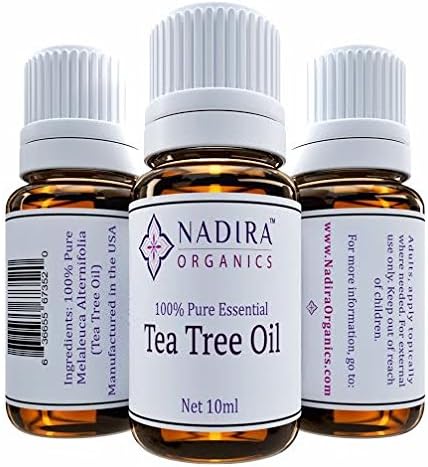 Essential Tea Tree Oil - 100% Pure, Premium Quality Melaleuca Alternifolia - Treats Skin Tags, Fungus and Acne - Great 10ml Travel Size Bottle!