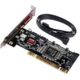Semlos PCI Sata Internal Ports Raid Controller Card (4-ports) Sil3114 Chipset 013577 with 2 Sata Cables