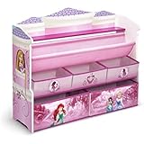Delta Children Deluxe Book & Toy Organizer, Disney Princess