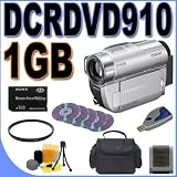 Sony HandyCam Hybrid DCR-DVD910 15x Optical Zoom DVD Camcorder BigVALUEInc Accessory Saver 1GB PRODuo UV Bundle + MORE