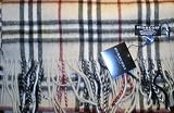 Burberry Cashmere Camel Nova Check Scarf Plaid