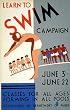 Learn to Swim WPA Poster Photograph - Beautiful 16x20-inch Photographic Print from the Library of Congress Collection