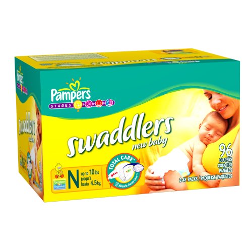 Pampers Swaddlers, Newborn, Value Pack, 96 Swaddlers