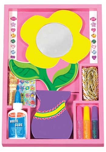 Childrens Toyshop  Third Party New : Melissa & Doug - Make Your Own Flower Mirror